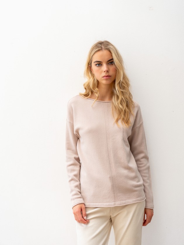 Camisola de malha com brilhantes