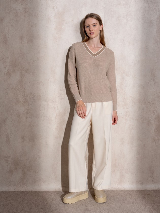 Camisola de malha lurex