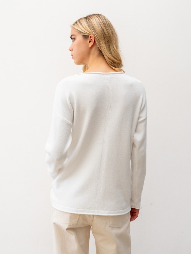 Camisola de malha com brilhantes