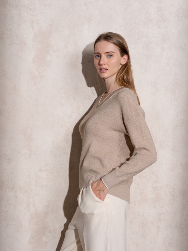 Camisola de malha lurex