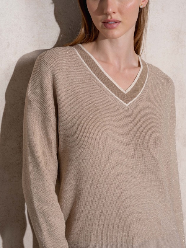 Camisola de malha lurex