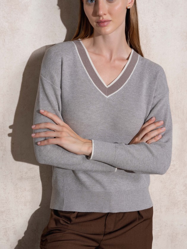 Camisola de malha lurex