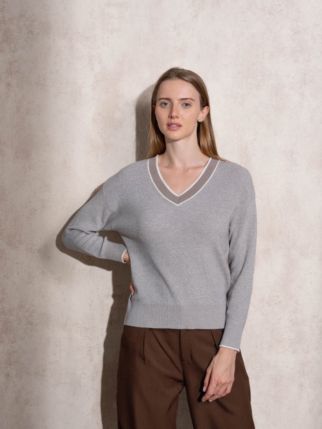 Camisola de malha lurex