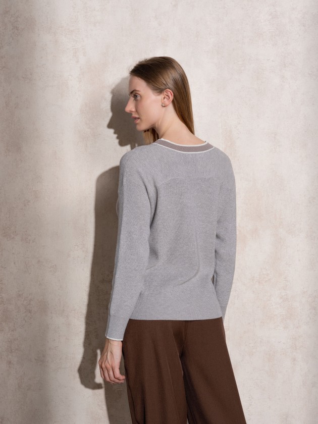 Camisola de malha lurex