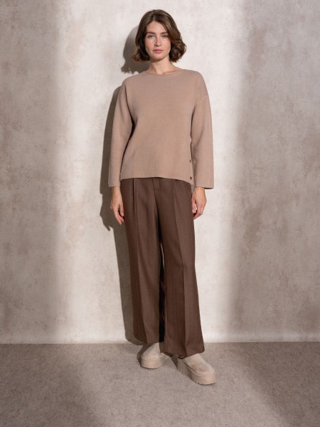 Camisola de malha com botes