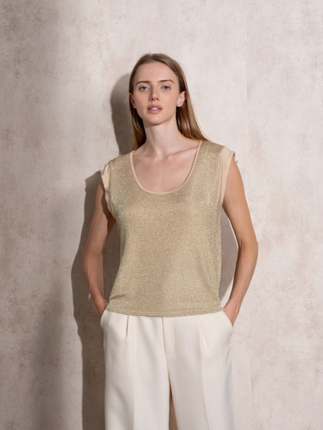 T-shirt with lurex mix