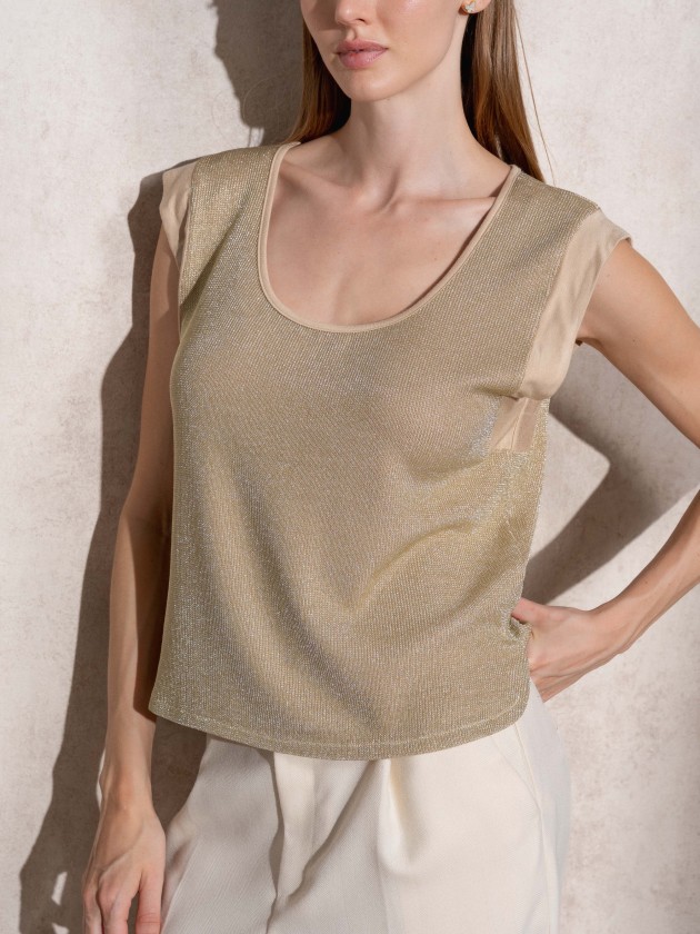 T-shirt with lurex mix