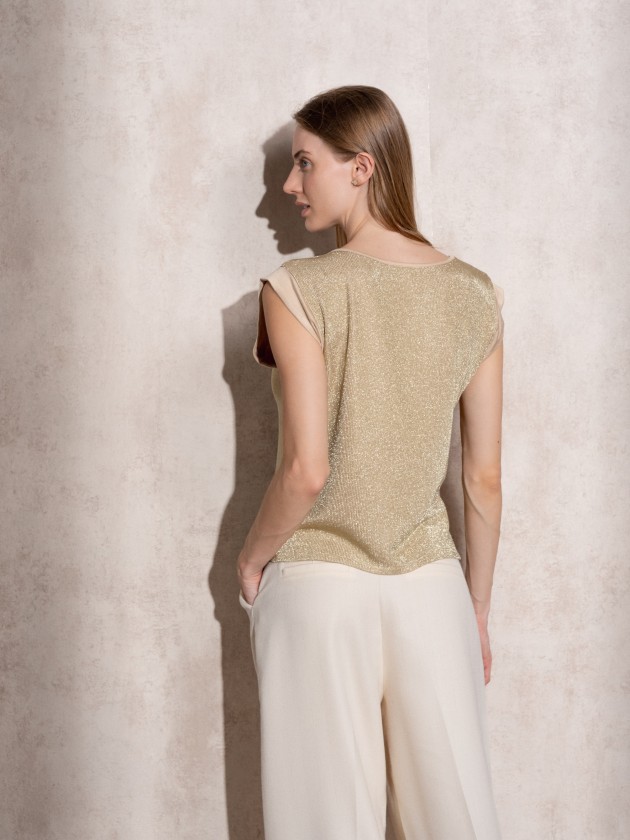 T-shirt with lurex mix