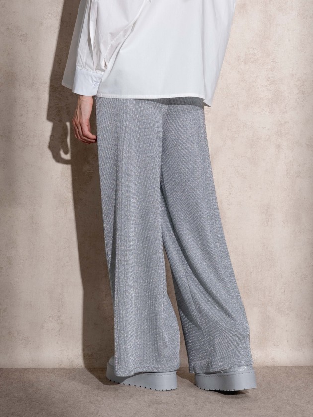 Lurex pants with ties