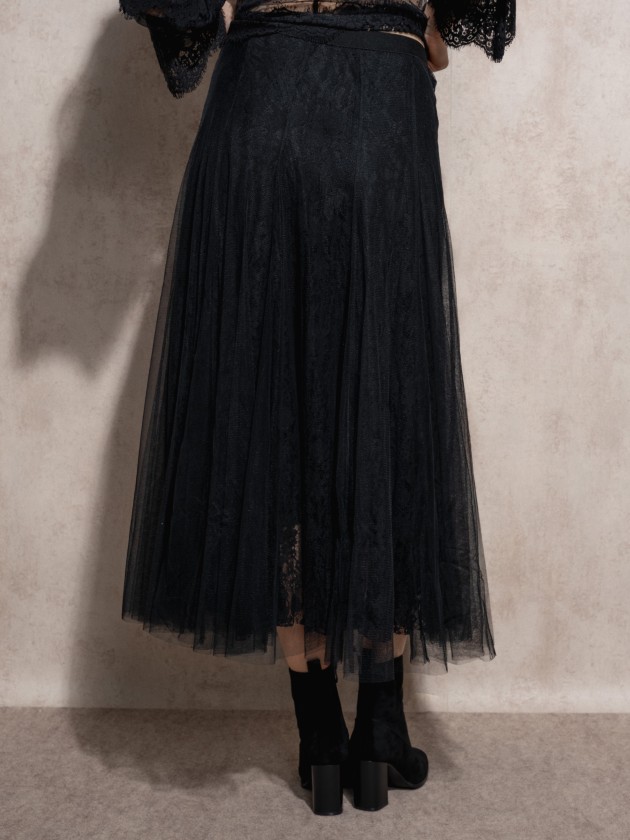 Midi tulle skirt