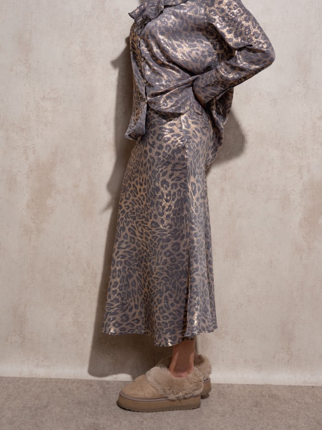 Animal print skirt