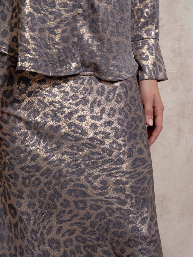 Animal print skirt