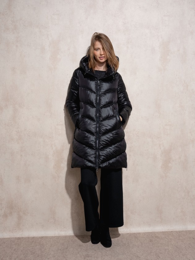 Veste matelasse avec fermeture clair