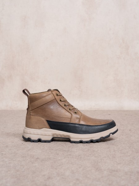 Leather boots