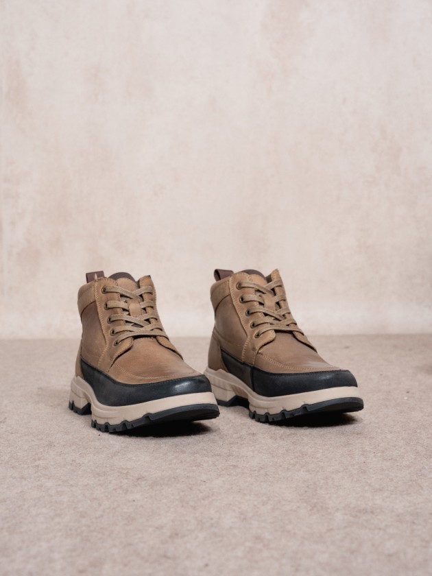 Leather boots
