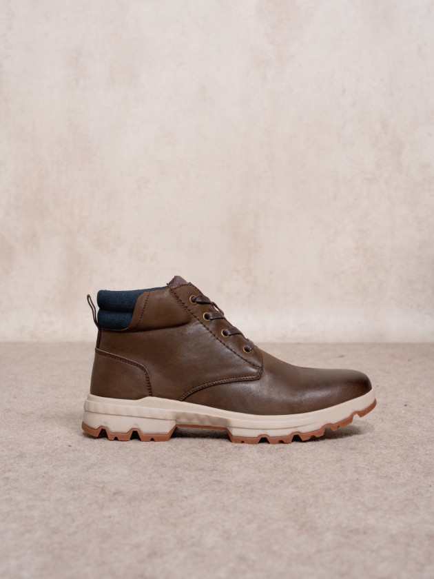 Leather boots