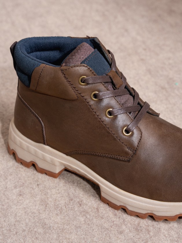 Leather boots