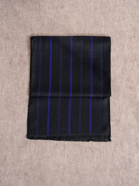 Striped printed scarf