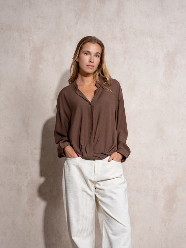 Draped shirt