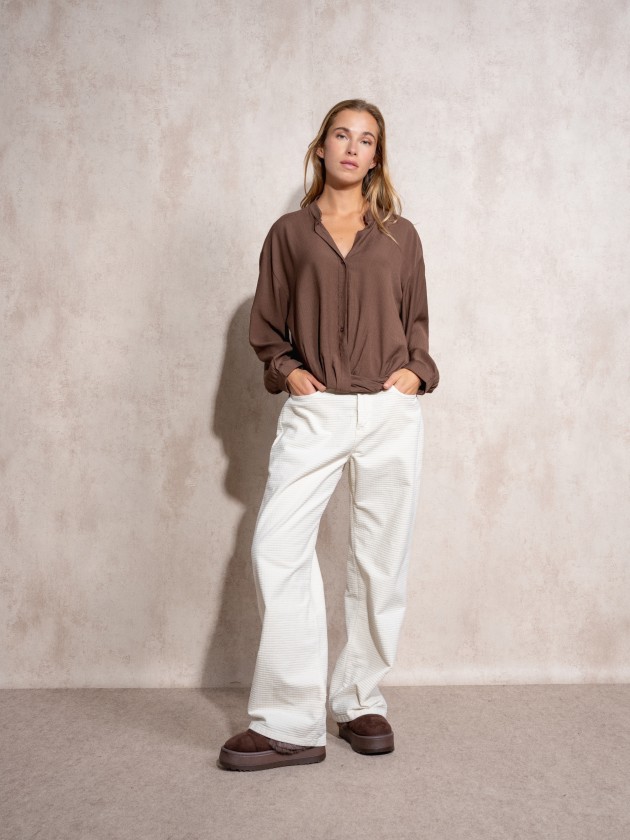 Draped shirt