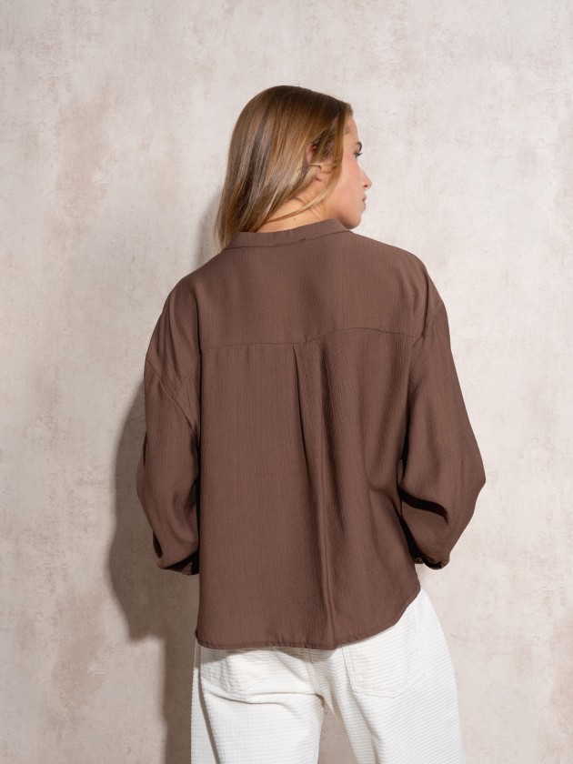 Draped shirt