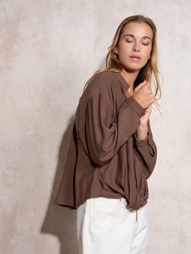 Draped shirt