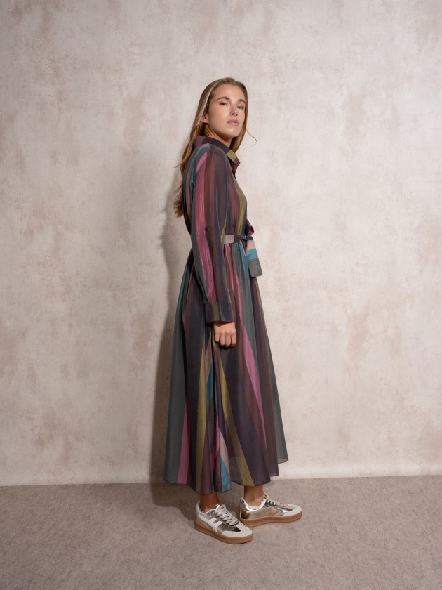 Flowing striped dress