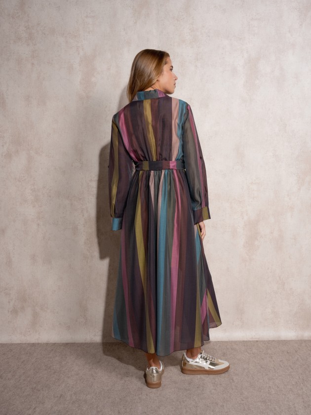 Flowing striped dress