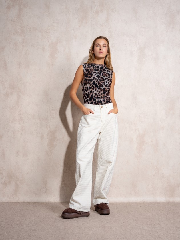 Body en tulle  imprim animalier