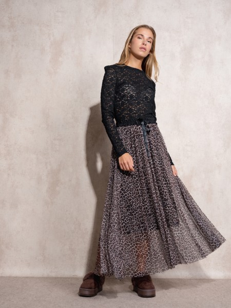 Jupe en tulle  imprim animalier