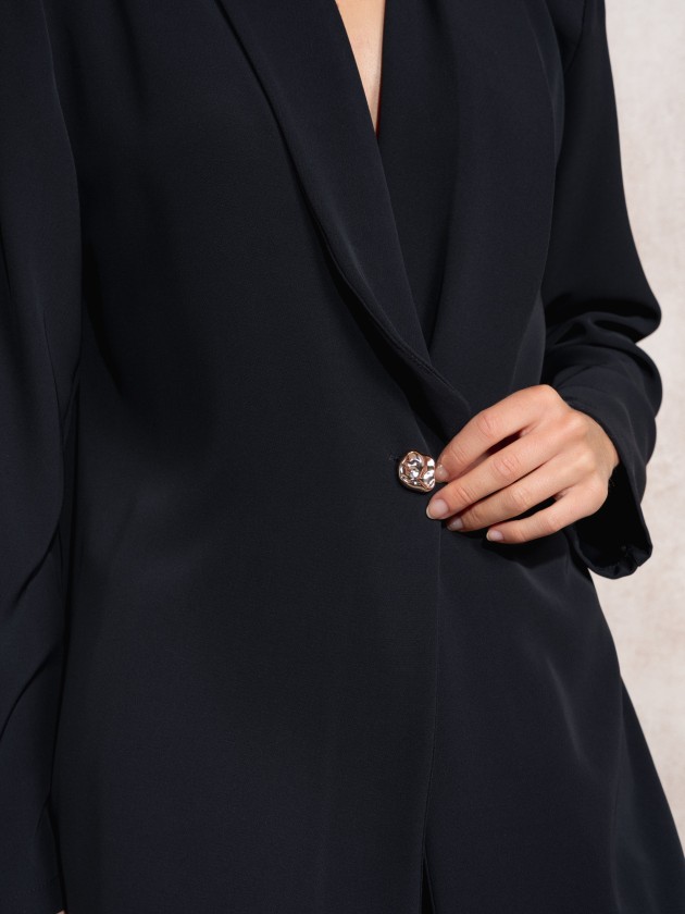 Flowing blazer with lapel