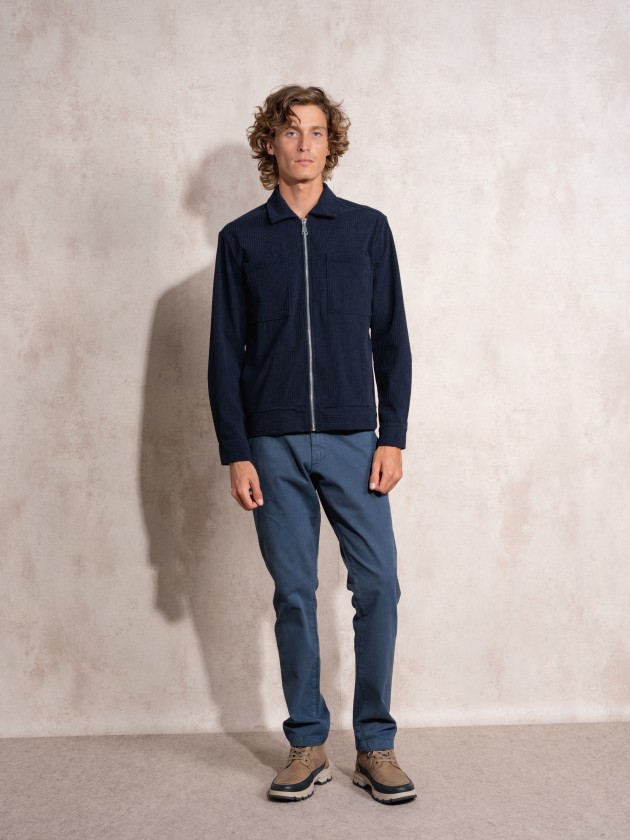 Corduroy effect coat