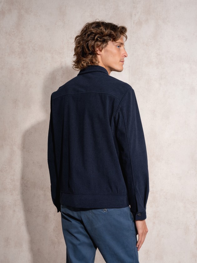 Corduroy effect coat