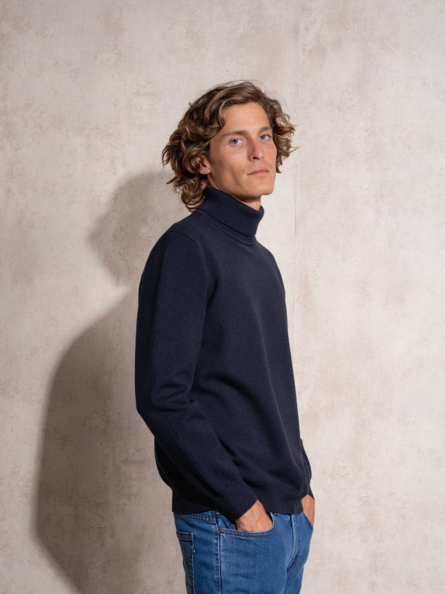 Turtleneck knit sweater
