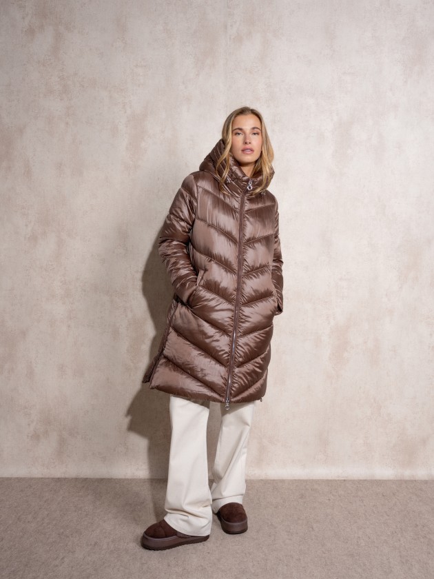 Veste matelasse avec fermeture clair