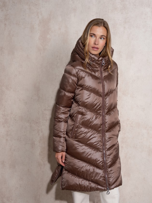 Veste matelasse avec fermeture clair