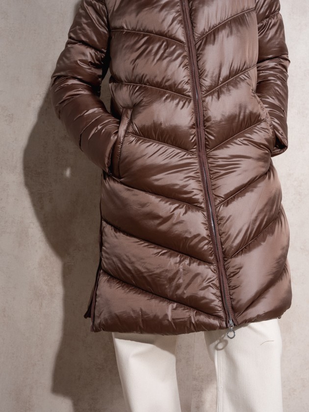 Veste matelasse avec fermeture clair