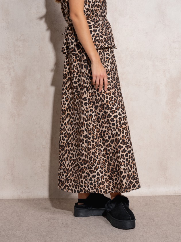 Animal print skirt