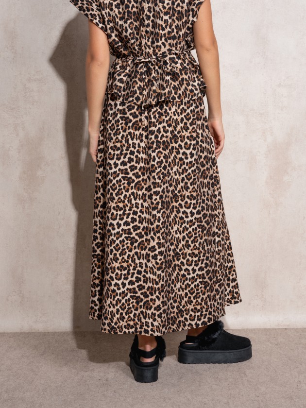 Animal print skirt