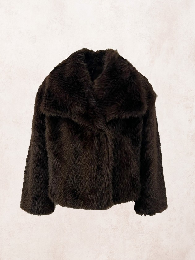 Fur effect coat