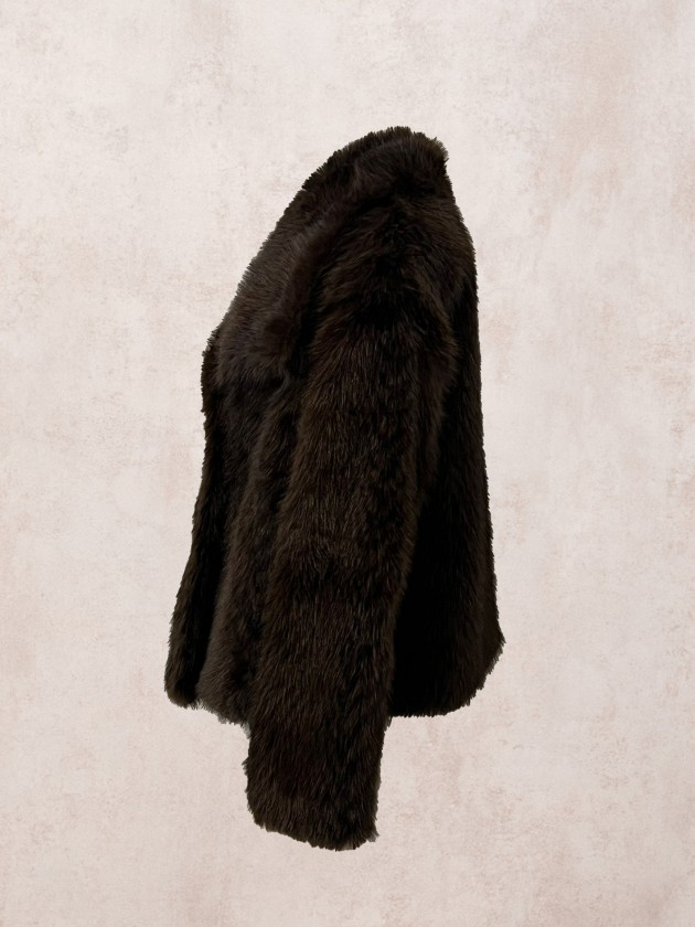 Fur effect coat
