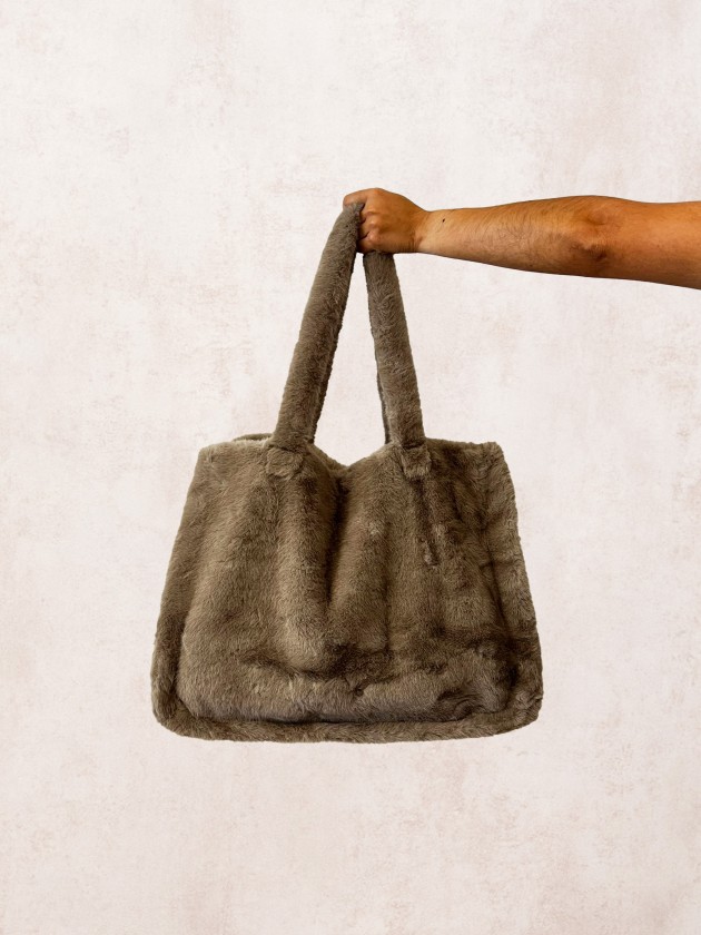 Fur suitcase