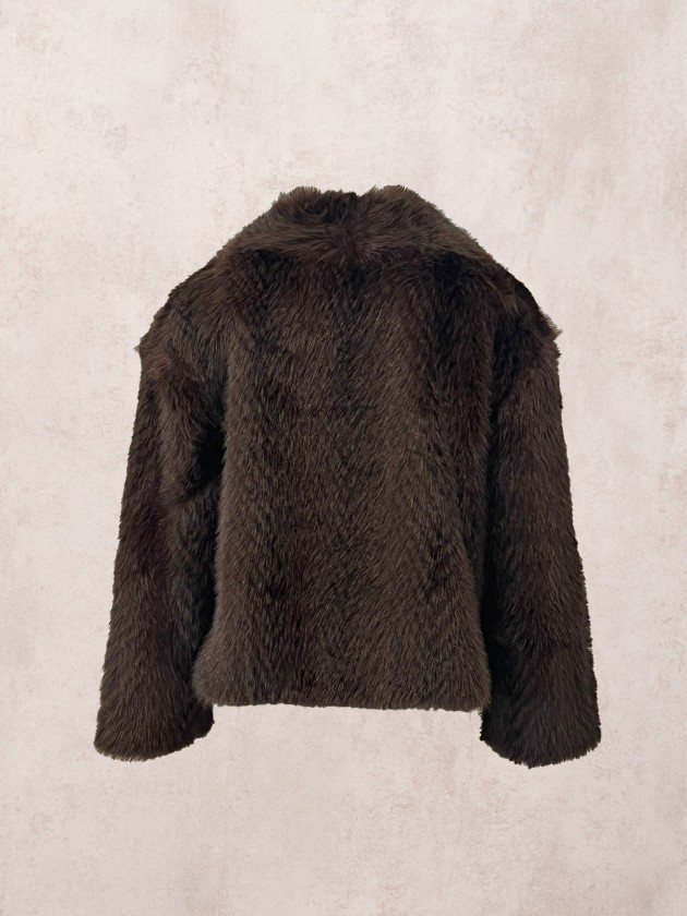 Fur effect coat