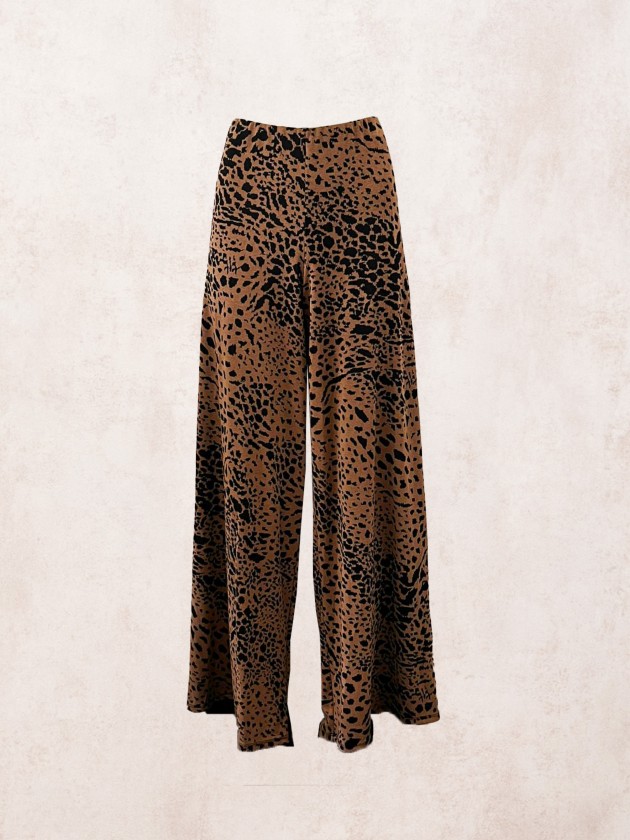 Flowing printed pants