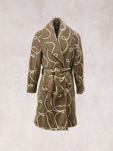 Curly fur effect coat