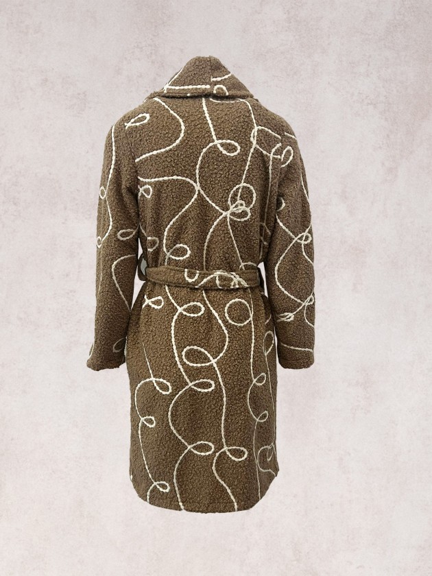 Curly fur effect coat