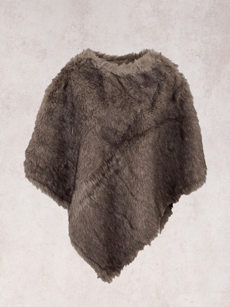 Poncho en fourrure