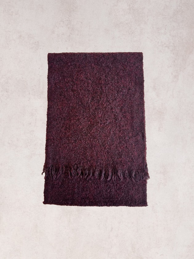 charpe unie  franges