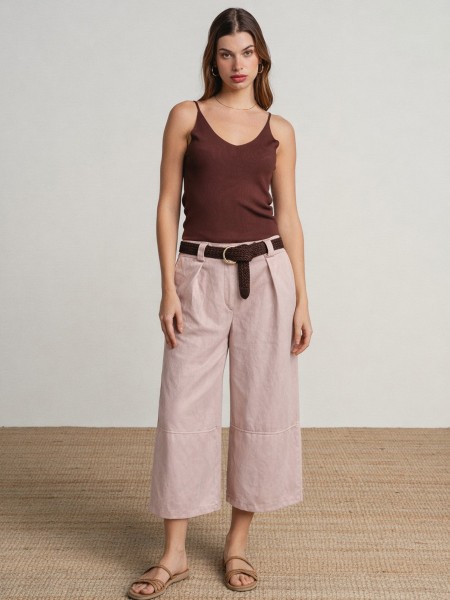 Faux leather balloon style pants