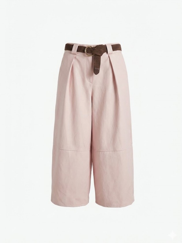 Faux leather balloon style pants